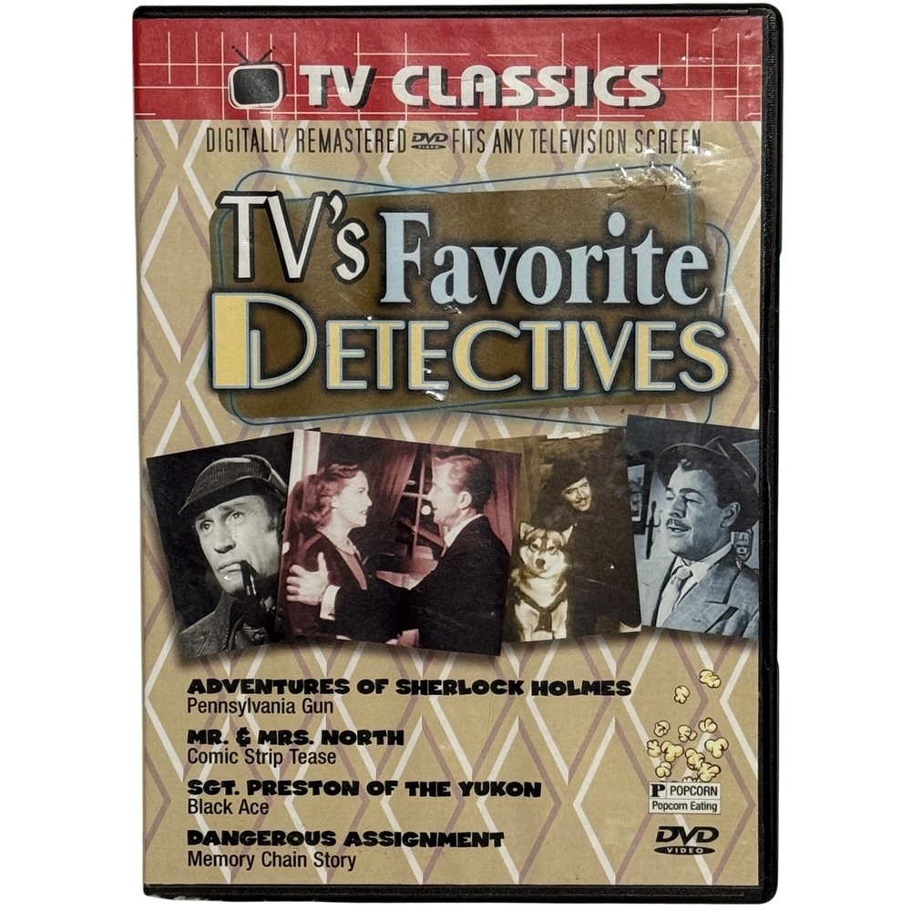 TV's Favorite Detectives DVD - 4 Ep Sherlock Holmes, Mr&Mrs North, Sgt. Preston‎